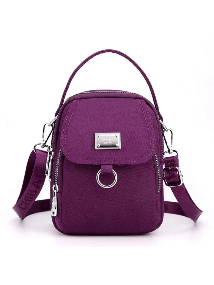 Women's Small Crossbody Three-Layer Cell Phone Bag