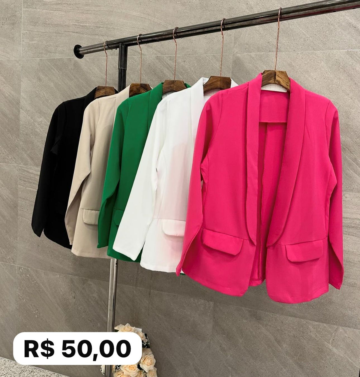 POLYESTER TAILORING BLAZER