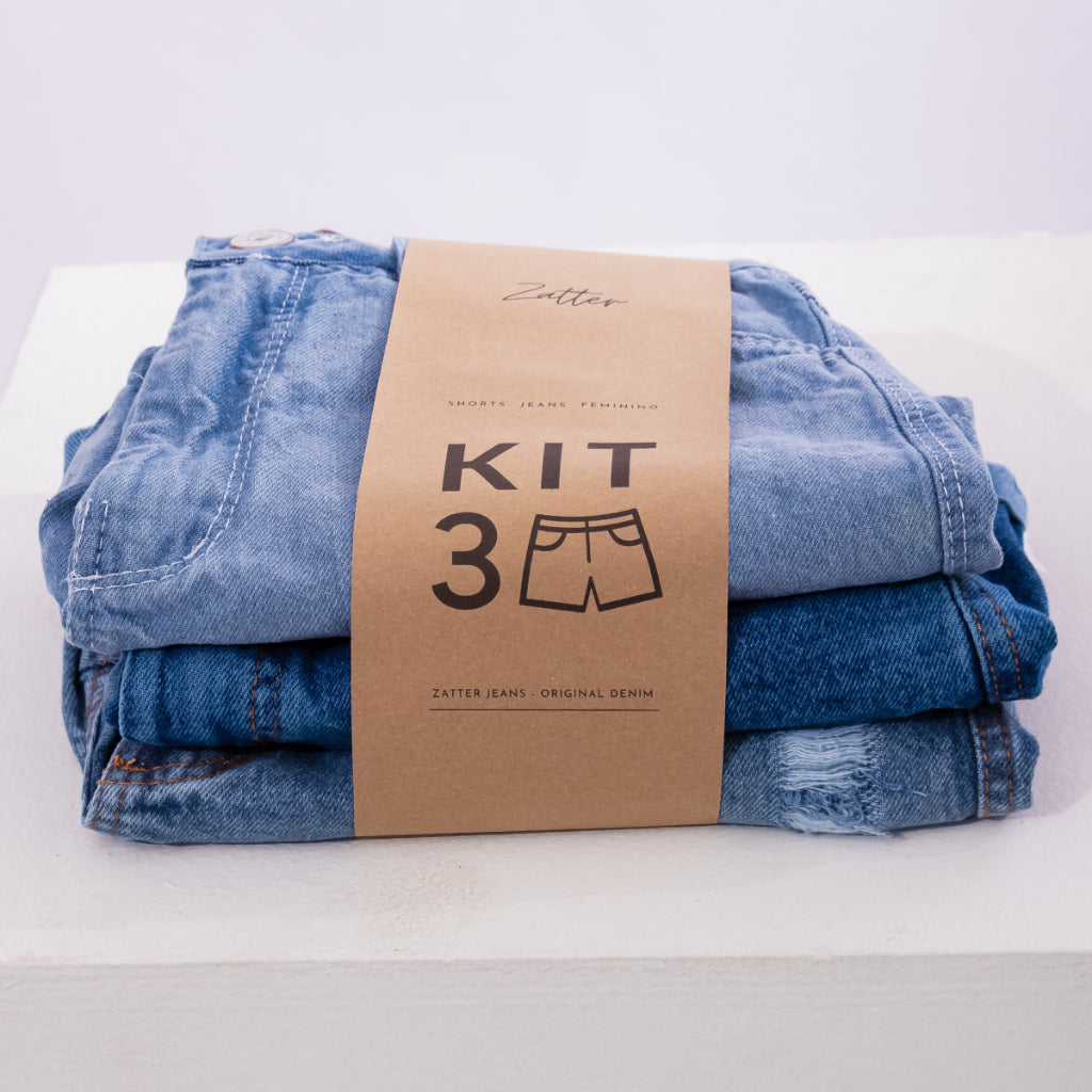 KIT 3 SHORTS JEANS 001