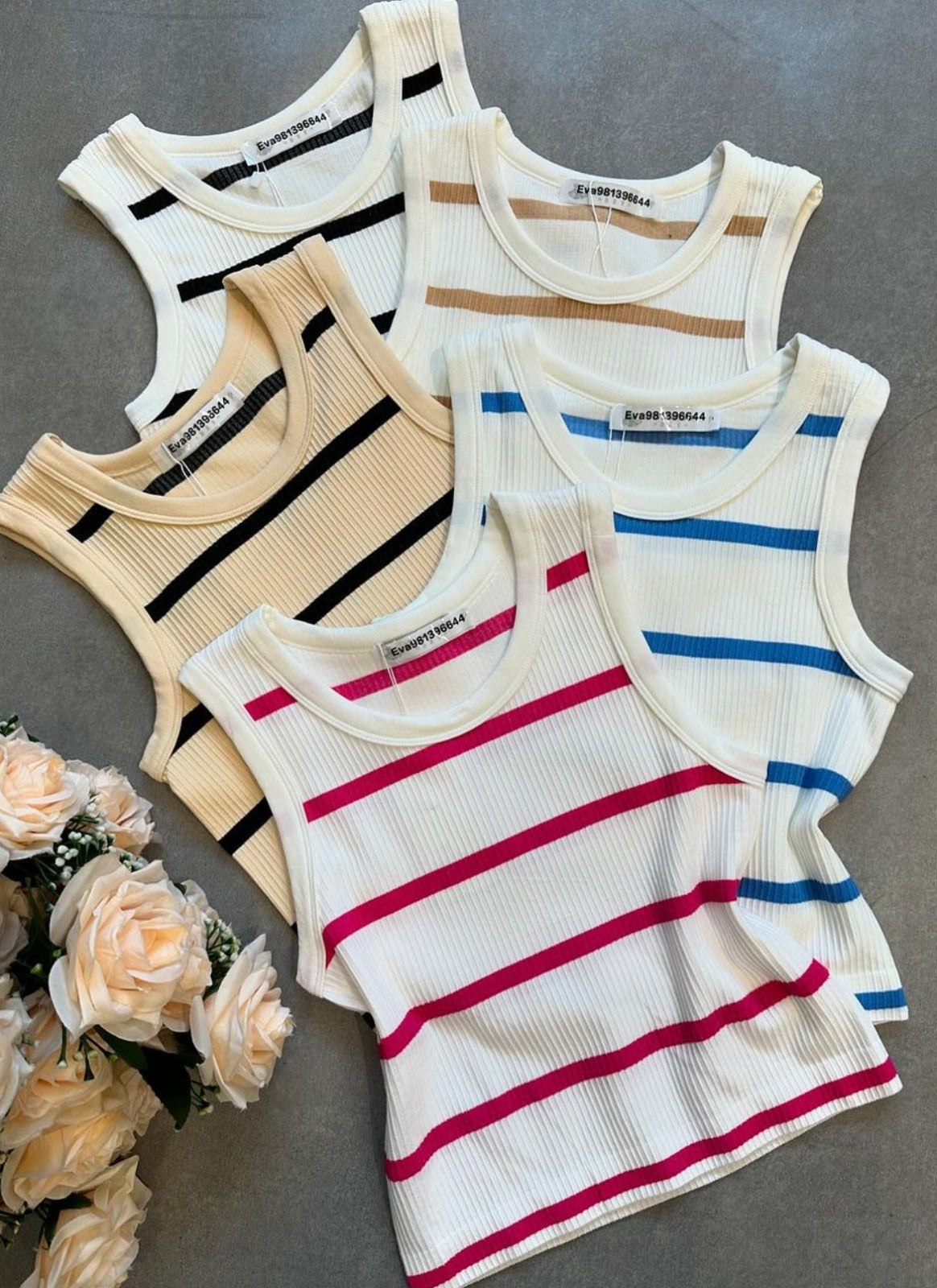 Tank Top with Stripes