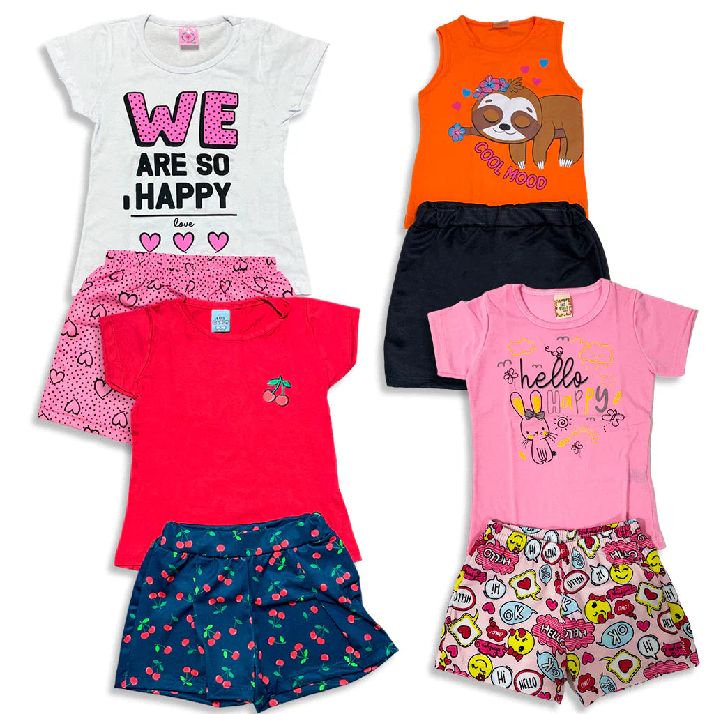 Kit 10 pieces 5 Children's Clothing Set - ASSORTED